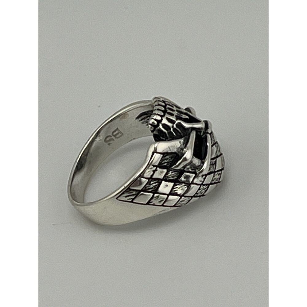Skull Men’s Sterling Silver 925 Ring Size 9 - Picture 12 of 12